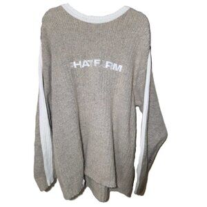 Phat Farm sweater Men's XXXL shirt Wool tan beige cream winter fall warm 3XL Y2K